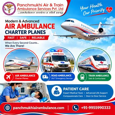 Panchmukhi Air Ambulance in Kolkata- Hospital-to-Hospital Transfer