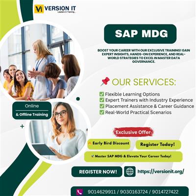 Version IT – A Trusted SAP MDG Training Institute in Hyderabad