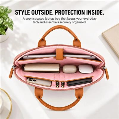 FEDUS Aurum Powder Pink Laptop Bag 13.3 inch
