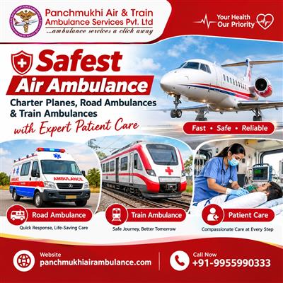 Panchmukhi Hi Tech Air Ambulance in Mumbai- promising safety all along