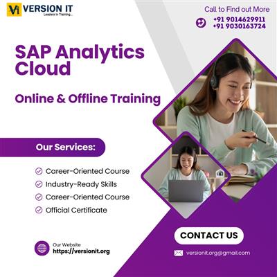 Master SAP Analytics Cloud in Bangalore with Version IT – Build Skills for the F