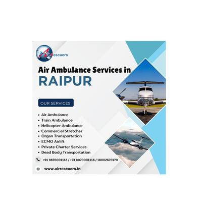 Air Ambulance for Critical Patients in Raipur