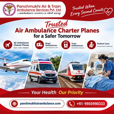 Panchmukhi Low Cost Air Ambulance in Varanasi – cost effective and transparent