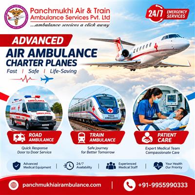 Panchmukhi Air Ambulance Cost from Patna – budgeted support available 24/7