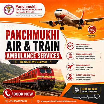 Panchmukhi Low Cost Train Ambulance in Guwahati- Associated with Your Safety