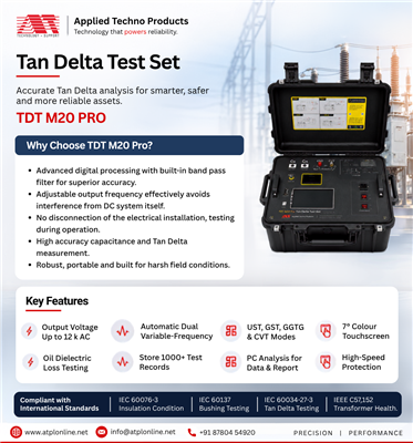 Capacitance and Dissipation Factor (Tan-Delta Test Set) – ATPL Online