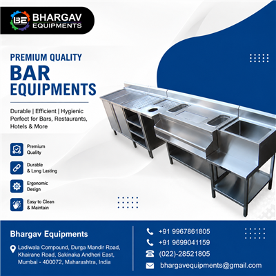 Bar Equipments Suppliers & Manufacturers in Mumbai