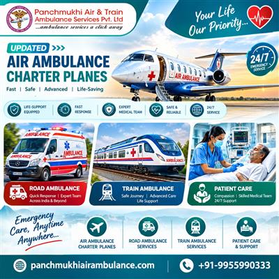 Panchmukhi Hi Tech Air Ambulance from Hyderabad- Seamless Hospital Coordination