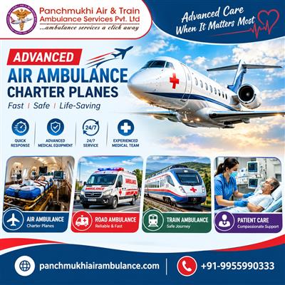 Panchmukhi Emergency Air Ambulance in Guwahati - Emergency Care Onboard