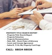 Property Title Search Report Services Call 88034 88038