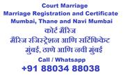All Marriage Registration Services Call 88034 88038
