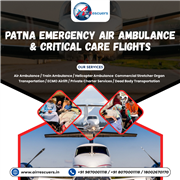 Patna Emergency Air Ambulance & Critical Care Flights