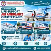 Panchmukhi Air Ambulance Cost from Varanasi- Emergency rescue at lower fare