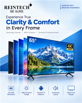 Reintech 65 inch 4K UHD Android LED TV