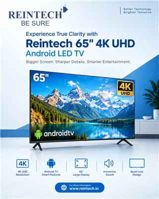 Reintech 65 inch 4K UHD Android LED TV