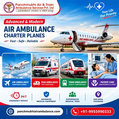 Panchmukhi Low Cost Air Ambulance in Patna- Reliable pre-transfer assessment