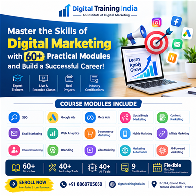 Master Digital Marketing with 60+ Practical Course Modules