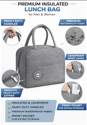 Insulated lunch bag combo