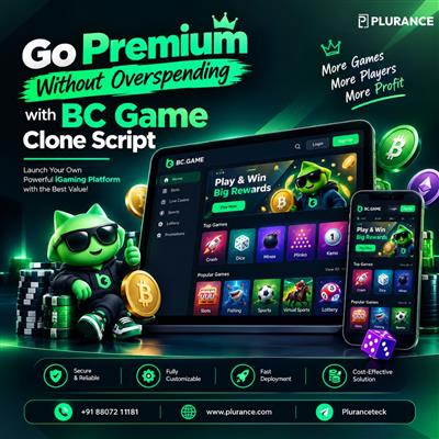 Go Premium Without Overspending with BC Game Clone Script