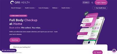 Affordable Full Body Checkup at Home | Book Diagnostic Tests Online – Qris Healt