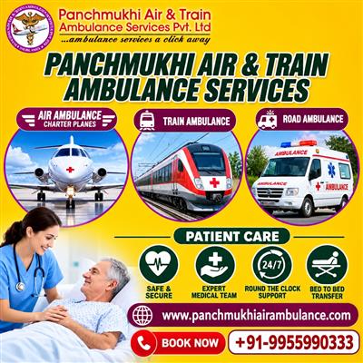 Panchmukhi Air Ambulance in Patna- Convenient Medical Mobility