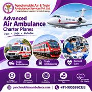 Panchmukhi ICU Air Ambulance in Delhi- hospital Level care and environment