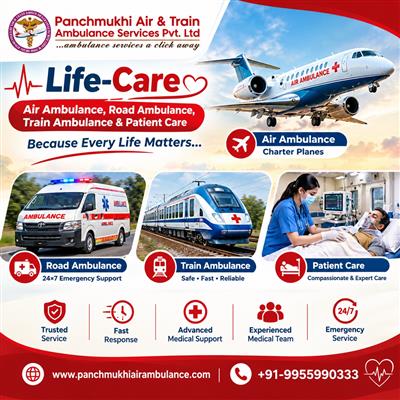 Panchmukhi Air Ambulance in Patna- Making Medical Transfers Efficient