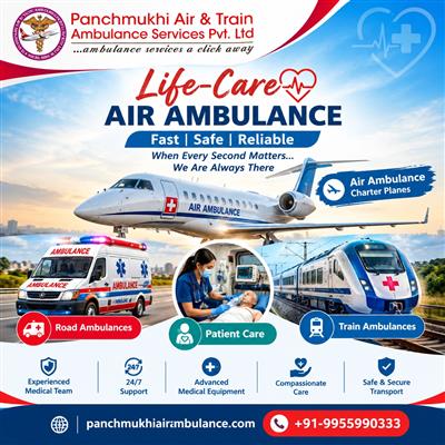 Panchmukhi Affordable Air Ambulance in Delhi- Cost efficiency involved during