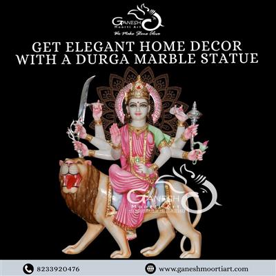 Get Elegant Home Décor with a Durga Marble Statue