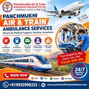 Panchmukhi Train Ambulance Cost from Guwahati- enables low cost train Transfers