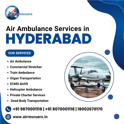 Coordinated Air Medical Transfers from Hyderabad to Specialized Hospitals