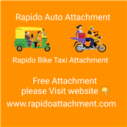 Rapido Auto Attachment | Rapido Bike Taxi Attachment