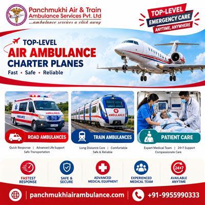 Panchmukhi Air Ambulance Cost from Thiruvananthapuram- effectively handling
