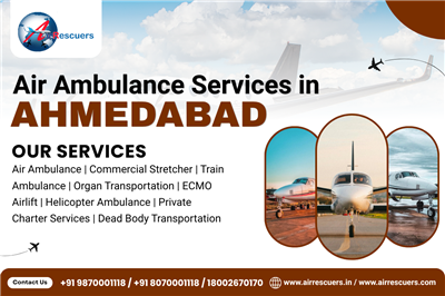 Air Ambulance Services in Ahmedabad Safe Patient Flights