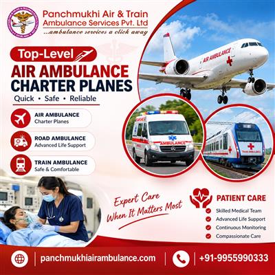 Panchmukhi Emergency Air Ambulance in Ranchi- Critical Patient Transport without