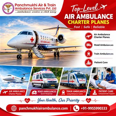 Panchmukhi Low Cost Air Ambulance in Guwahati- offering transparent budget