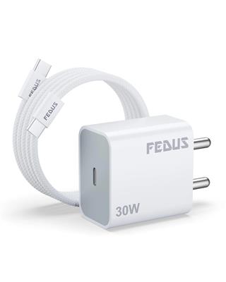 FEDUS iPhone Charger 30W Type C Fast Adapter with Type C to Type C Cable