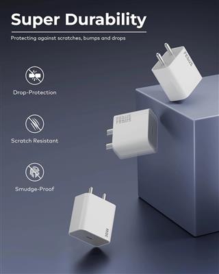FEDUS iPhone Charger 30W Type C Fast Adapter with Type C to Type C Cable
