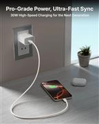FEDUS iPhone Charger 30W Type C Fast Adapter with Type C to Type C Cable