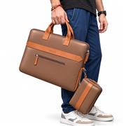 FEDUS Aurum Cinnamon Brown Laptop Bag 14.0 inch