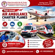 Panchmukhi Emergency Air Ambulance in Bangalore- Emergency Air Transport arrange