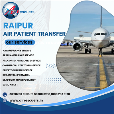 Air Ambulance for Elderly Patients in Raipur