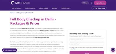 Preventive Full Body Health Checkup Packages at Home in Delhi NCR