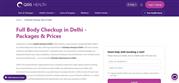 Preventive Full Body Health Checkup Packages at Home in Delhi NCR