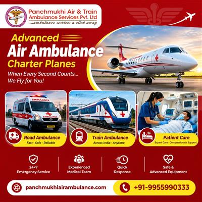 Panchmukhi Hi Tech Air Ambulance in Guwahati- Professional Ambulance Support