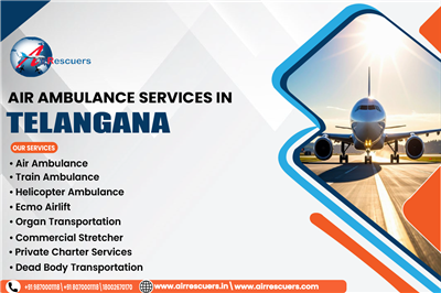 Air Ambulance Services in Telangana another medical facility