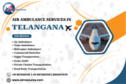 Air Ambulance Services in Telangana another medical facility