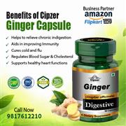 Ginger Capsules cure diseases in the digestive system & effective in cough