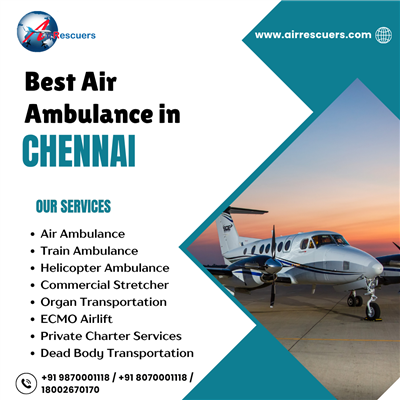 Air Ambulance in Chennai for Patients Requiring Ventilator Support