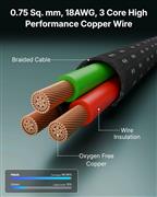 FEDUS 6A 3 Pin Heavy Duty Iron Power Cord